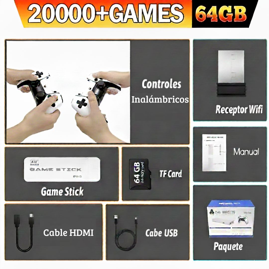 Consola Game Stick Play Station 5 con +20000 juegos